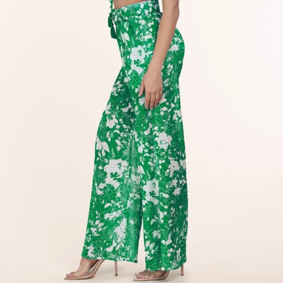 Tammy's Green Floral Print High-Waisted Pant - Picture 3 of 4